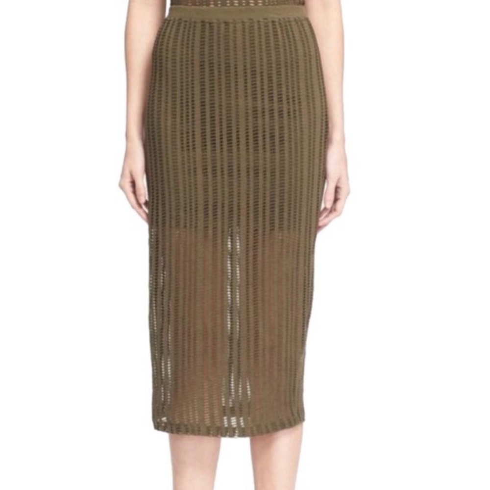 T BY ALEXANDER WANG 2-piece lasercut Accents Tank and Skirt set size medium/larg